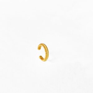 Zirkon Taşlı Beyaz Gümüş Earcuff