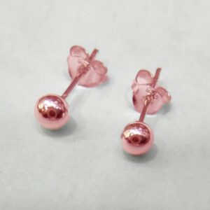4 mm Gümüş Top Küpe