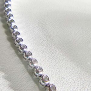 Beyaz Taşlı Gümüş Suyolu Choker Kolye